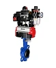 Затвор дисковый поворотный DN.ru WBV1132N-2W-Fb-H Ду125 Ру16, корпус - чугун GG25, диск - нержавеющая сталь 316L, уплотнение - NBR, с пневмоприводом DN.ru PA-DA-105, пневмораспределителем 4М310-08 220В NAMUR, БКВ APL-410N EX, БПВ AFC2000 Иваново