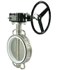 Затвор дисковый поворотный DN.ru WBV3232P-2W-Fb-H Ду40 Ру16 межфланцевый, корпус - нержавеющая сталь 316L, диск - нержавеющая сталь 316L, уплотнение - PTFE, с редуктором RDN RQN1-150Z-T24 Иваново