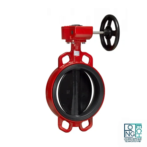 Затвор дисковый поворотный чугунный межфланцевый диск чугунный манжета EPDM с редуктором с концевыми выключателями FBV-RA для систем пожаротушения Benarmo Затвор дисковый поворотный чугунный межфланцевый диск чугунный манжета EPDM с редуктором с концевыми выключателями FBV-RA для систем пожаротушения Benarmo Иваново