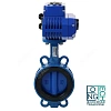 Затвор дисковый поворотный межфланцевый чугунный с чугунным диском манжета EPDM с электроприводом Q 380В Benarmo  Ду50-200 Ру16 Иваново