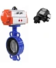 Затвор дисковый поворотный DN.ru WBV1413E-2W-Fb-H Ду250 Ру16, корпус - чугун GGG50, диск - чугун GGG40, уплотнение - EPDM, с пневмоприводом DN.ru PA-SA-210 и с электропневматическим поворотным позиционером DN.ru YT-1000RSN с обратной связью Иваново