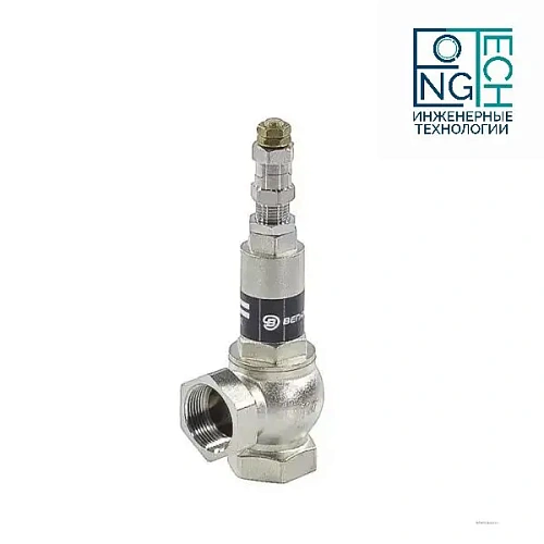 Клапан предохранительный угловой латунь никель Ру16 Benarmo Клапан предохранительный угловой латунь никель Ру16 Benarmo Иваново