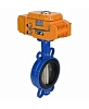 Затвор дисковый поворотный DN.ru WBV1413E-2W-Fb-H Ду50 Ру16, корпус - чугун GGG50, диск - чугун GGG40, уплотнение - EPDM, с электроприводом DN.ru QT-N-005EM-B1-220VAC-У1 DAR 220В (0-10В) Иваново