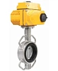 Затвор дисковый поворотный DN.ru WBV3232N-2W-Fb-H Ду300 Ру16, корпус - нержавеющая сталь 316L, диск - нержавеющая сталь 316L, уплотнение - NBR, с электроприводом DN.ru QT-N-060EM-A1-220VAC-У1 (4-20мА) HARK Иваново