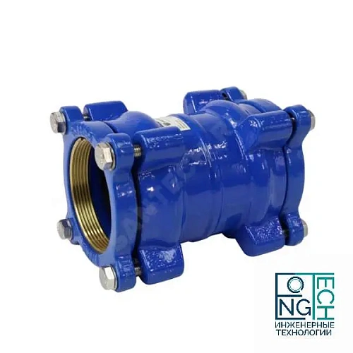 Муфта чугунная соединительная для ПЭ труб ДРК-Е Benarmo Ру10/16 Муфта чугунная соединительная для ПЭ труб ДРК-Е Benarmo Ру10/16 Иваново