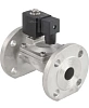 Клапан электромагнитный DN.ru VS631-EF-NC-220VAC Ду32 Ру10, соленоидный двухходовой, корпус - нержавеющая сталь 304, уплотнение - EPDM, фланцевый, нормально-закрытый, пилотный, катушка - 220В Иваново