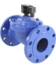 Клапан электромагнитный DN.ru VS610-EF-NC-220VAC Ду80 Ру10, соленоидный двухходовой, корпус - чугун, уплотнение - EPDM, фланцевый, нормально-закрытый, пилотный, катушка - 220В Иваново