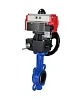 Затвор дисковый поворотный DN.ru WBV1132N-2W-Fb-H Ду65 Ру16, корпус - чугун GG25, диск - нержавеющая сталь 316L, уплотнение - NBR, с пневмоприводом PA-DA-065 двойного действия, пневмораспределителем 4М310-08 220В NAMUR, ручным дублером MON1-250-T26-ISO Иваново