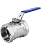 Кран шаровой DN.ru BV3232P-SP-T-H Ду50 Ру63 стандартнопроходной двухходовой, нержавеющая сталь SS316, внутренняя резьба, уплотнение - PTFE, ручка-рычаг Иваново