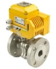 Кран шаровой DN.ru BV3232P-FP-F Ду15 Ру40 полнопроходной, нержавеющая сталь, уплотнение - PTFE, фланцевое, с электроприводом DN.ru QT-N-003EM-O1-220VAC-У1 Иваново