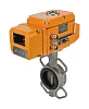 Затвор дисковый поворотный DN.ru WBV3232E-2W-Fb-H Ду200 Ру16, корпус - нержавеющая сталь 316L, диск - нержавеющая сталь 316L, уплотнение - EPDM, с электроприводом DN.ru QT-N-030EM-B1-220VAC-У1 DAR (0-10В) Иваново