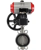 Затвор дисковый поворотный DN.ru WBV3232V-2W-Fb-H Ду200 Ру16, корпус - нержавеющая сталь 316L, диск - нержавеющая сталь 316L, уплотнение - Viton, с пневмоприводом PA-DA-130, пневмораспределителем 4М310-08 220В NAMUR, ручным дублером MON3-700-T38-ISO Иваново