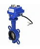 Затвор дисковый поворотный DN.ru WBV1432E-2W-Fb-H Ду50 Ру16, корпус - чугун GGG50, диск - нержавеющая сталь 316L, уплотнение - EPDM, с электроприводом DN.ru QT-N-003EM-O1-12VDC-У1 blue 12В Иваново