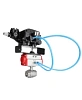 Кран шаровой DN.ru BV3232P(2pc)-FP-T-ISO-H Ду25 Ру63, полнопроходной вн. резьба, нержавеющая сталь SS316, уплотнение - PTFE, с пневмоприводом PA-SA-083 с возвратными пружинами и с электропневматическим поворотным позиционером YT-1000RSN с обратной связью Иваново