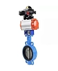 Затвор дисковый поворотный DN.ru WBV1132N-2W-Fb-H Ду125 Ру16, корпус - чугун GG25, диск - нержавеющая сталь 316L, уплотнение - NBR, с пневмоприводом DN.ru PA-DA-105 двойного действия, с БКВ APL-510N-EX Иваново