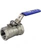 Кран шаровой DN.ru BV3232P-SP-T-H Ду20 Ру63 стандартнопроходной двухходовой, нержавеющая сталь SS316, внутренняя резьба, уплотнение - PTFE, ручка-рычаг Иваново