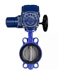 Затвор дисковый поворотный DN.ru WBV1432E-2W-Fb-H Ду300 Ру16, корпус - чугун GGG50, диск - нержавеющая сталь 316L, уплотнение - EPDM, с электроприводом DN.ru QT-EX-060M-O2-220VAC-У1 220В Иваново